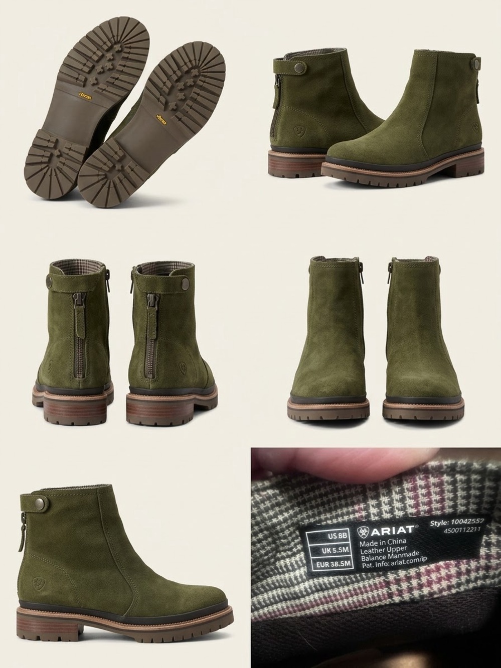 Ariat Women’s Leighton Waterproof Olive Suede Boots